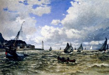 尅勞德 莫奈 The Seine Estuary At Honfleur